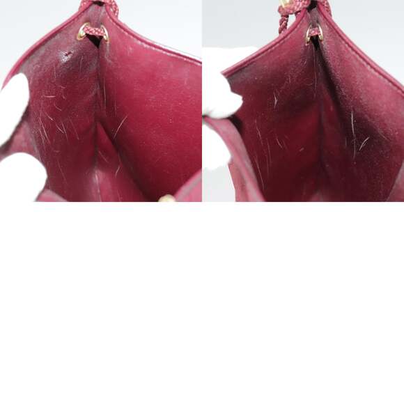 DIOR Honeycomb Canvas Shoulder Bag Red Gold - Picture 12 of 12